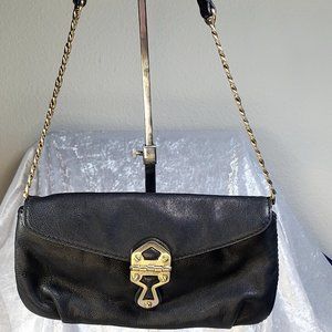 MICHAEL KORS Small Black Leather Shoulder Bag